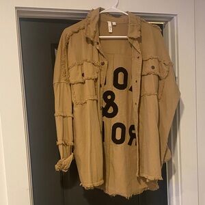 Elan Tan Rock & Roll Jacket